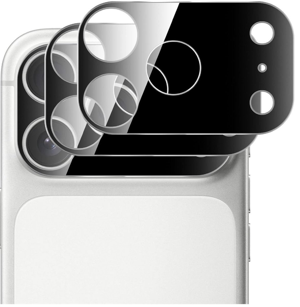 Dailygoods - 2 Stuks HD Camerafolie voor iPhone 17 Pro