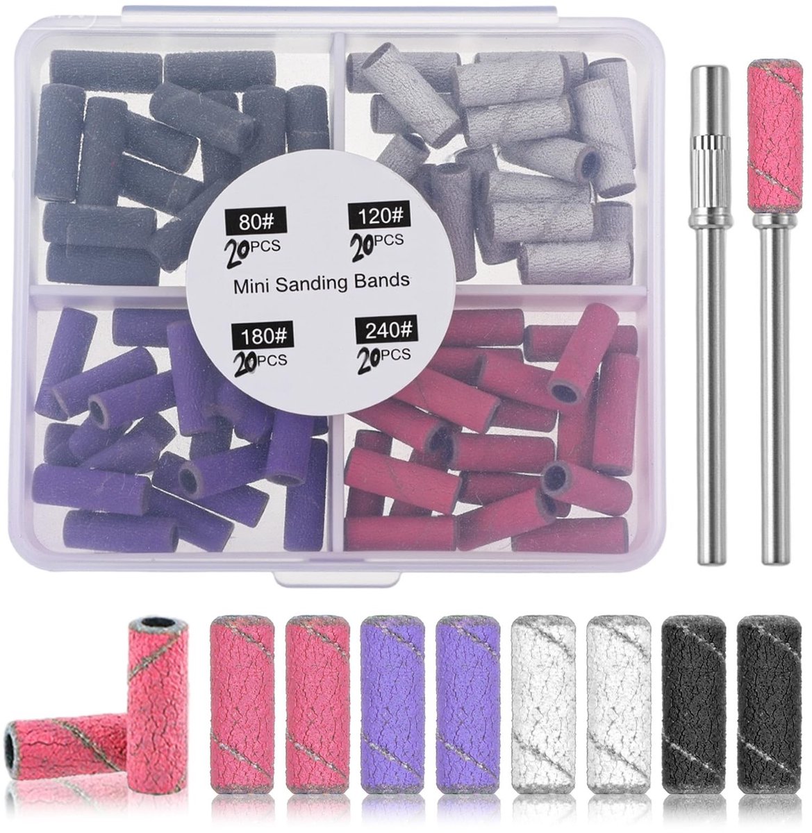 Dailygoods - Innovra - Dailygoods - Set van 82 Mini Nagelfrees Opzetstukken