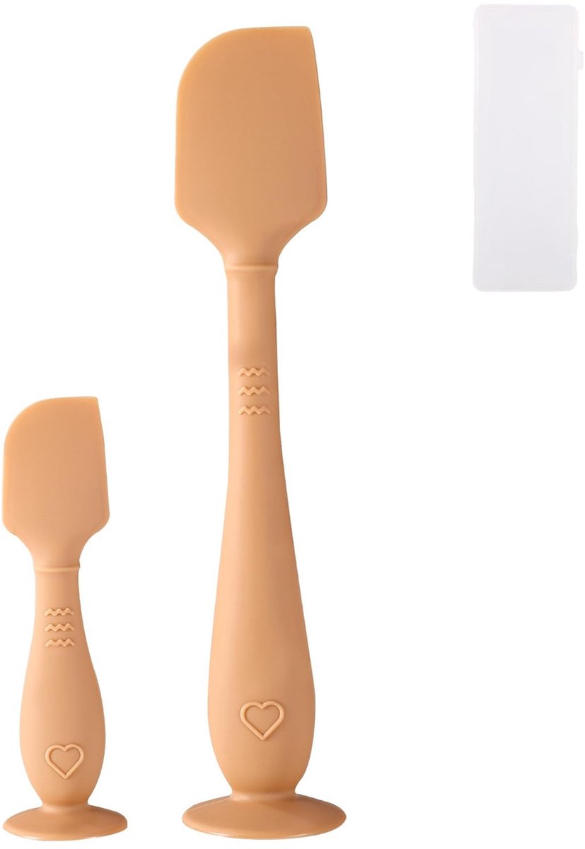 Dailygoods - Babyluiercrème Spatels met Reisetui in 2 Maten