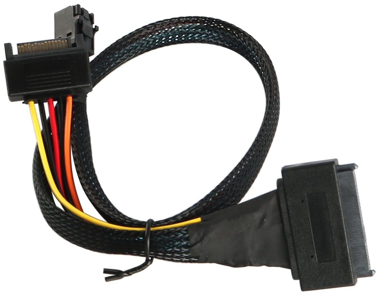 Dailygoods - NVMe SSD-kabel SFF-8643 naar SFF-8639 met SATA-voeding