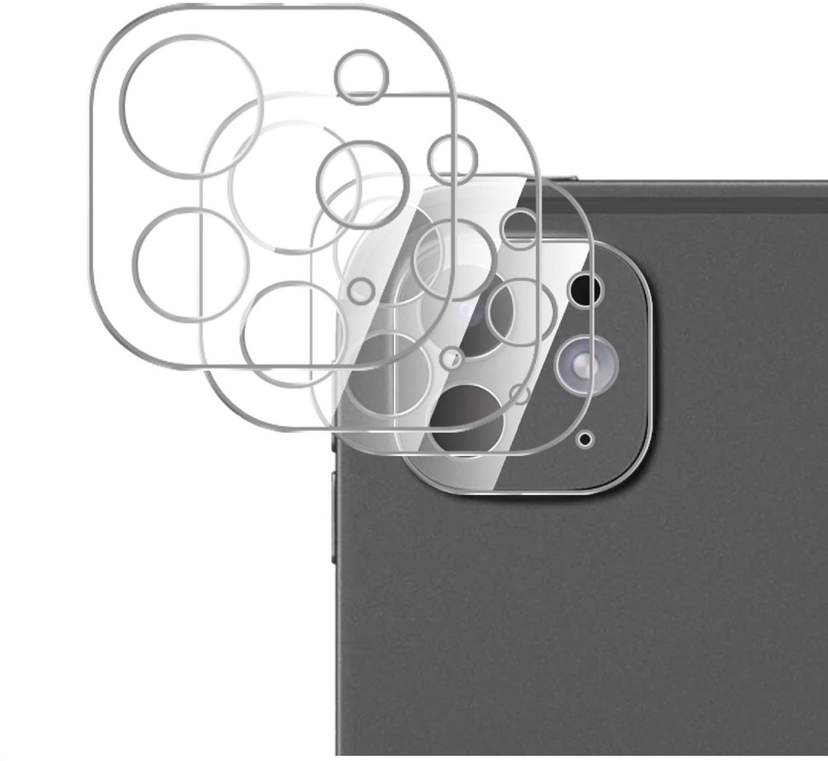 Dailygoods - 3D Camera Lensbeschermer voor iPad Pro