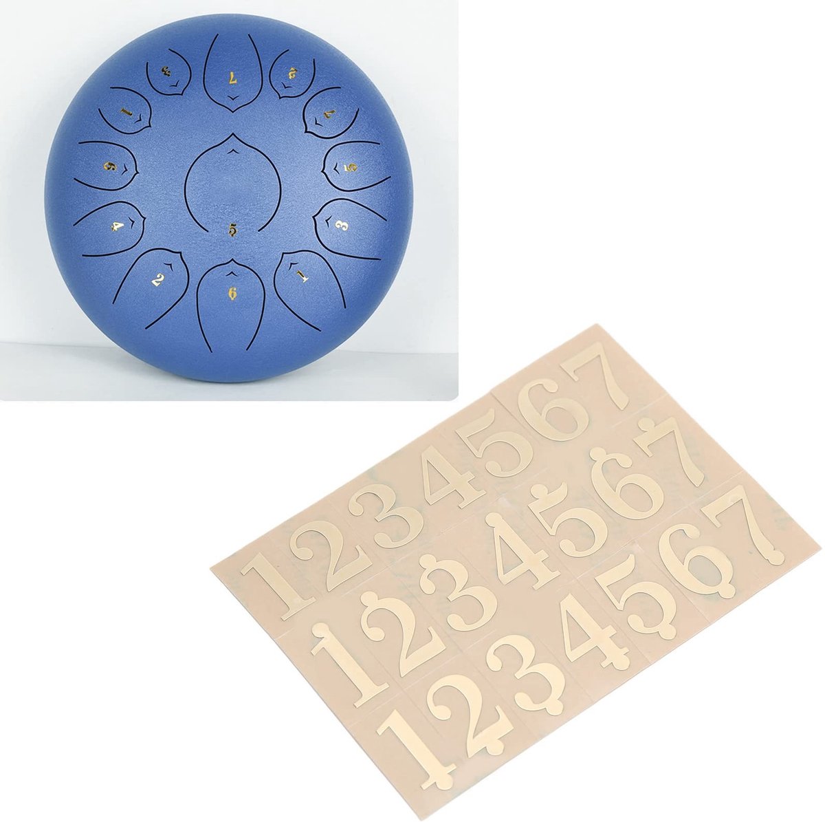 Dailygoods - Etherische Drum Notitie Stickers voor Tongtrommel