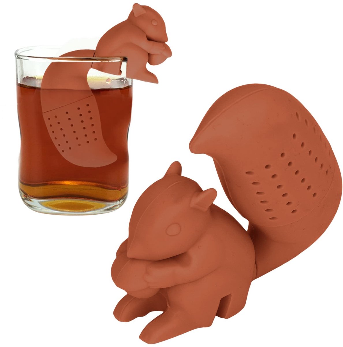 Dailygoods - Schattige Eekhoornvorm Thee-infuser van Siliconen