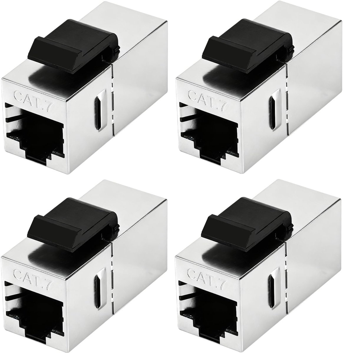 Dailygoods - 4 Stuks CAT 7 Keystone Module RJ45 Koppeling Connector