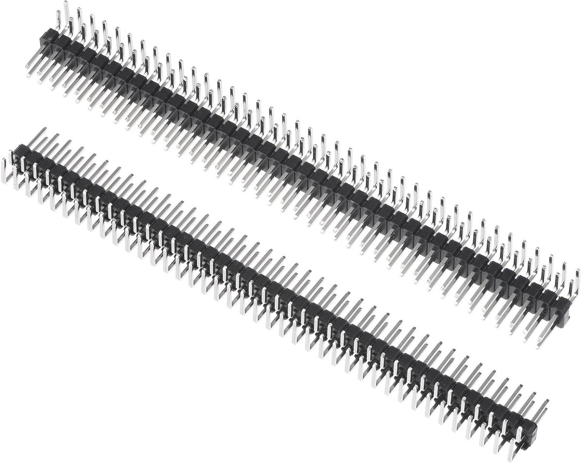 Dailygoods - Rechte Hoek Mannelijke Header Pins 80-Pins voor Elektronische Projecten