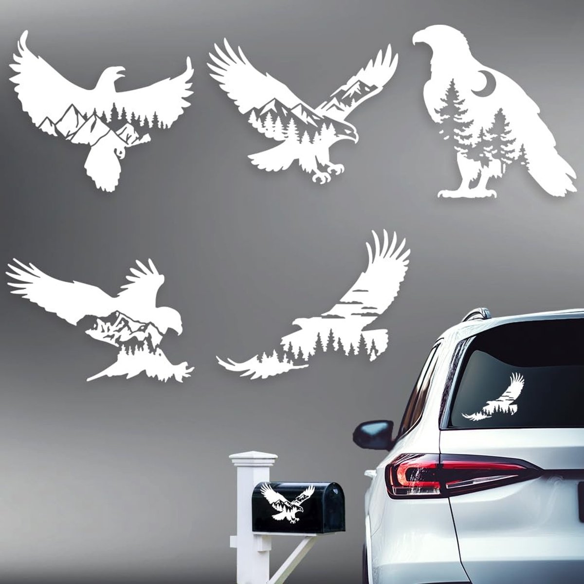 Dailygoods - Eagle Auto Stickers Set voor Creatieve Decoratie
