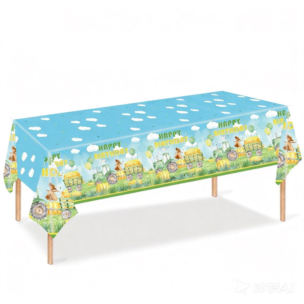 Dailygoods - Tractor Tafelkleed voor Verjaardagsfeesten en Babyshowers