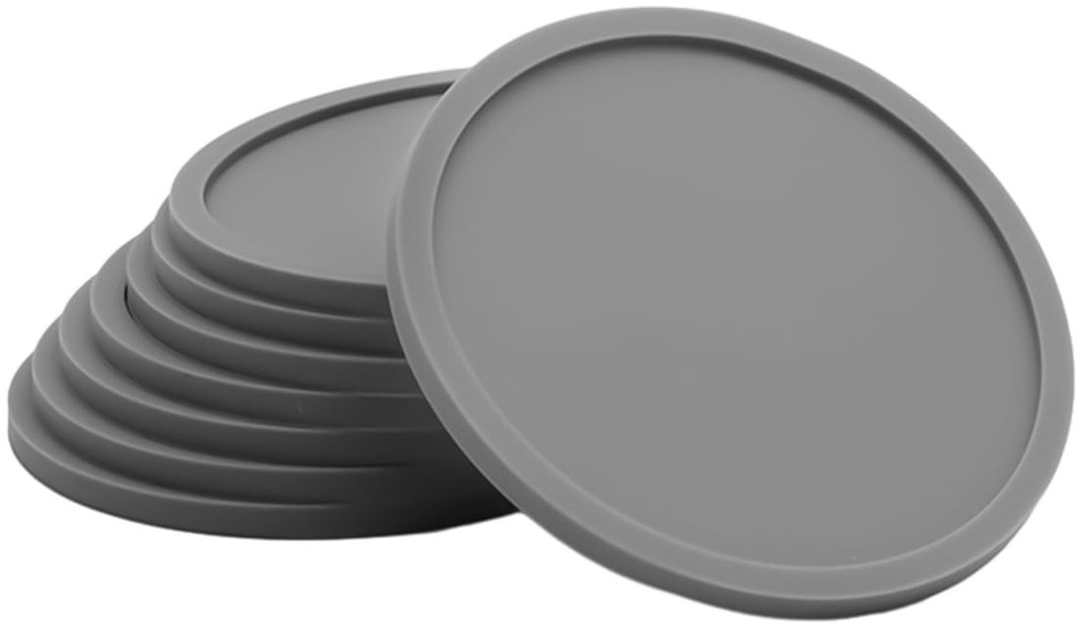 Dailygoods - Set van 2 Siliconen Onderzetters voor Drankjes