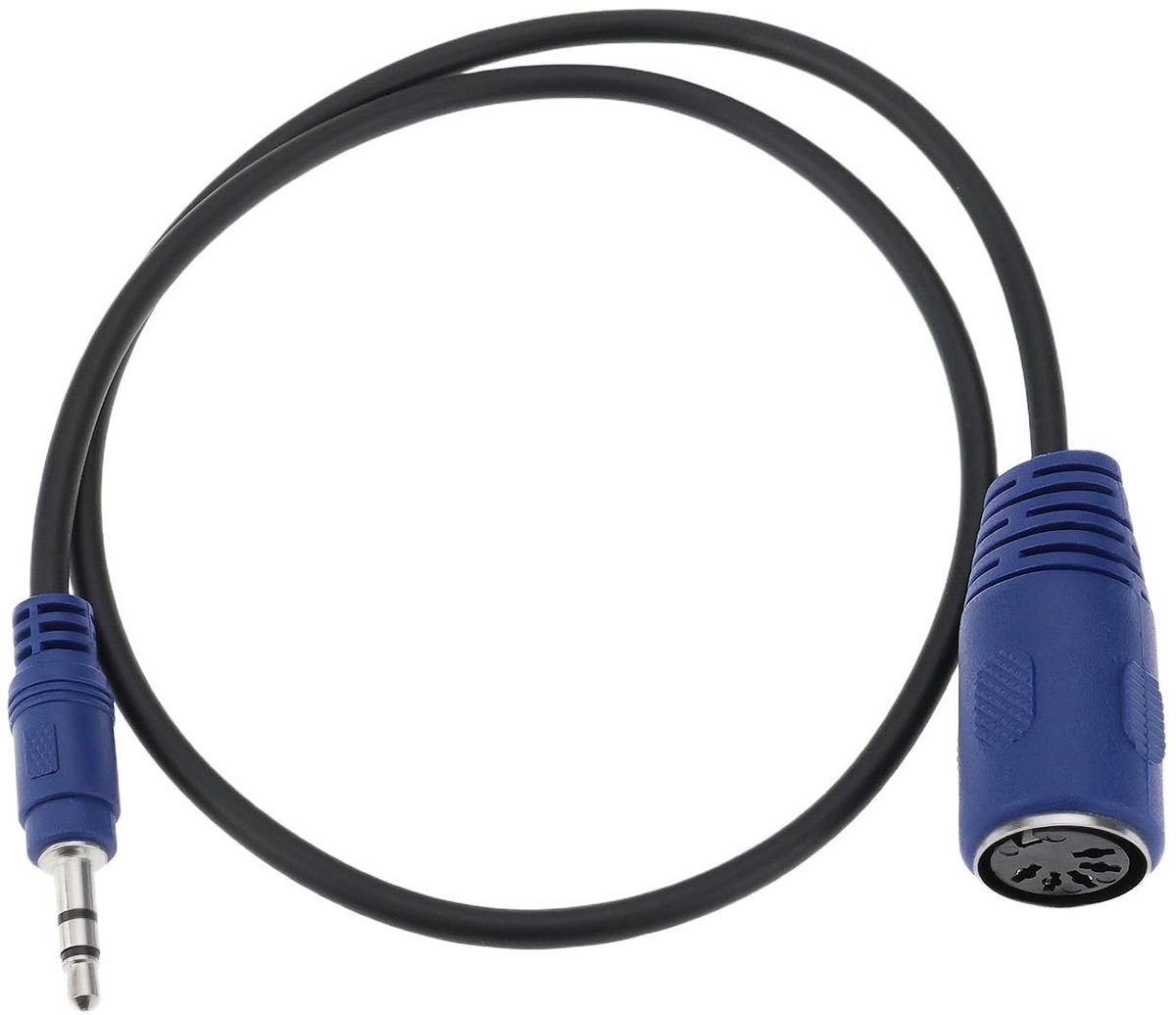 Dailygoods - 5-pins MIDI Kabel naar TRS 3,5 mm Mannelijk 50 cm Recht