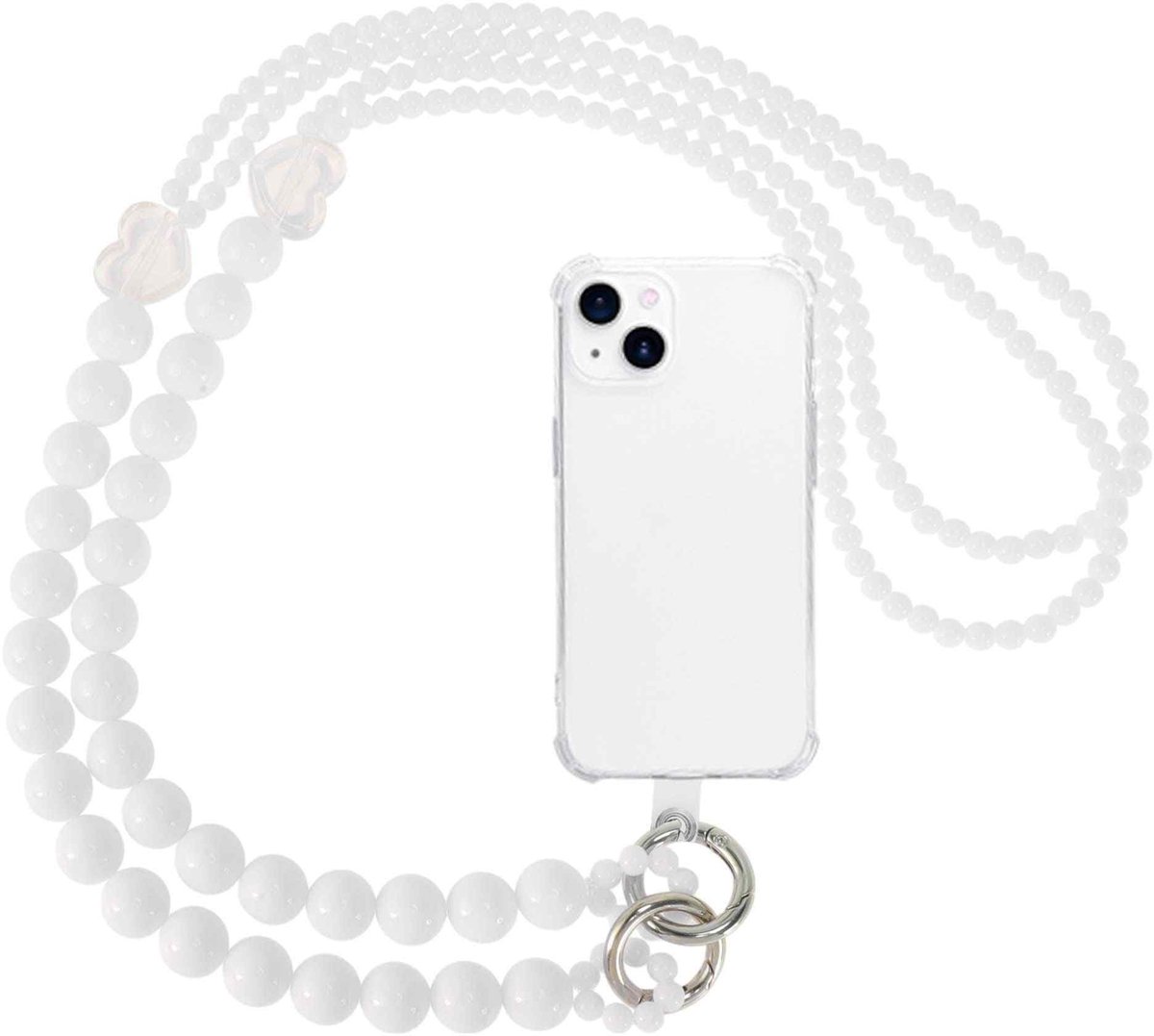 Dailygoods - Modieuze Mobiele Telefoonketting met Pareldecoratie