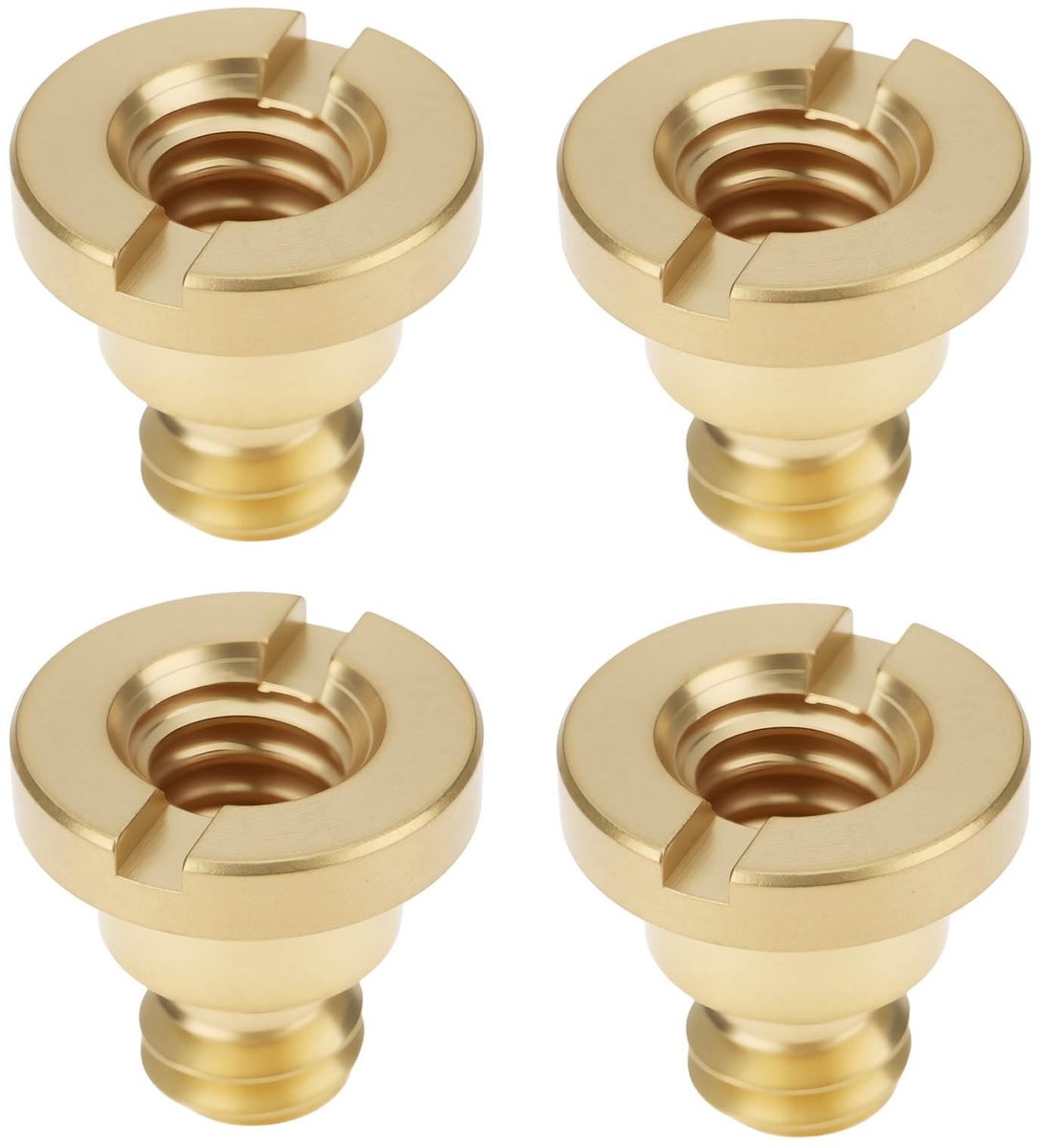 Dailygoods - 4 Stuks Messing Schroeven voor Lederen Camera Half Case