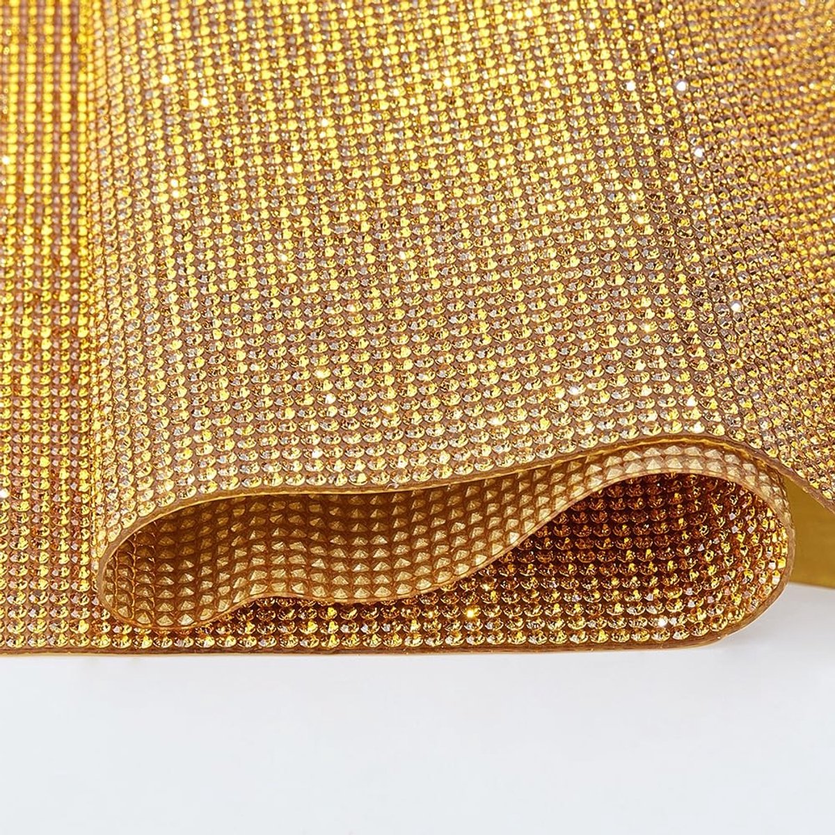 Dailygoods - Goudkleurige Crystal Rhinestone Trim 240x400mm