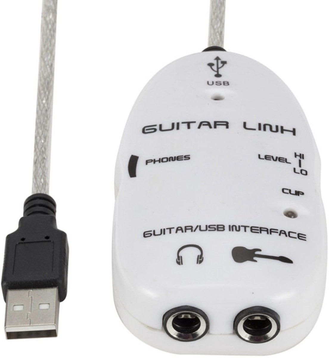 Dailygoods - Cosensi - Dailygoods - USB Audio-Interface voor Gitaar met Kabeladapter