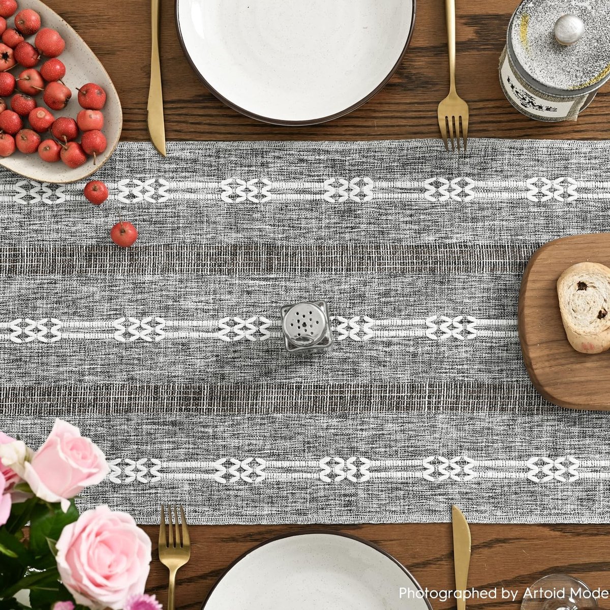 Dailygoods - Linnen Boerderij Tafelloper voor Eettafel Decoratie