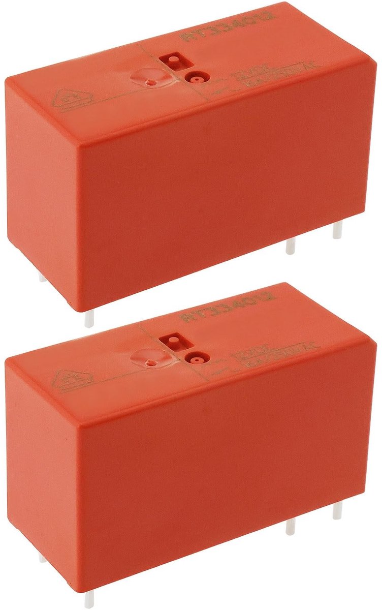 Dailygoods - 2 Stuks PCB DC Serie Power Relais 12VDC 8A voor Huishoudelijke Apparatuur
