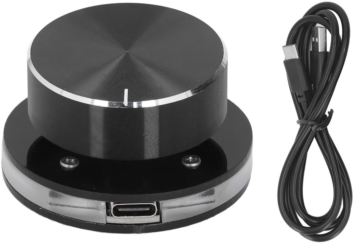 Dailygoods - USB Volume Regelknop met Rotatie en Mute Functie
