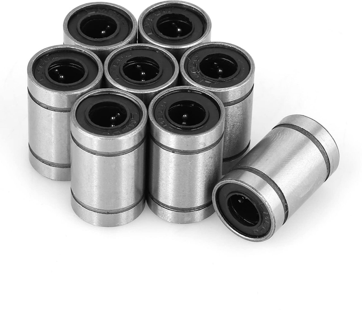 Dailygoods - 8 Stuks LM6UU Lineaire Kogellagerbus voor 3D Printers en CNC Onderdelen