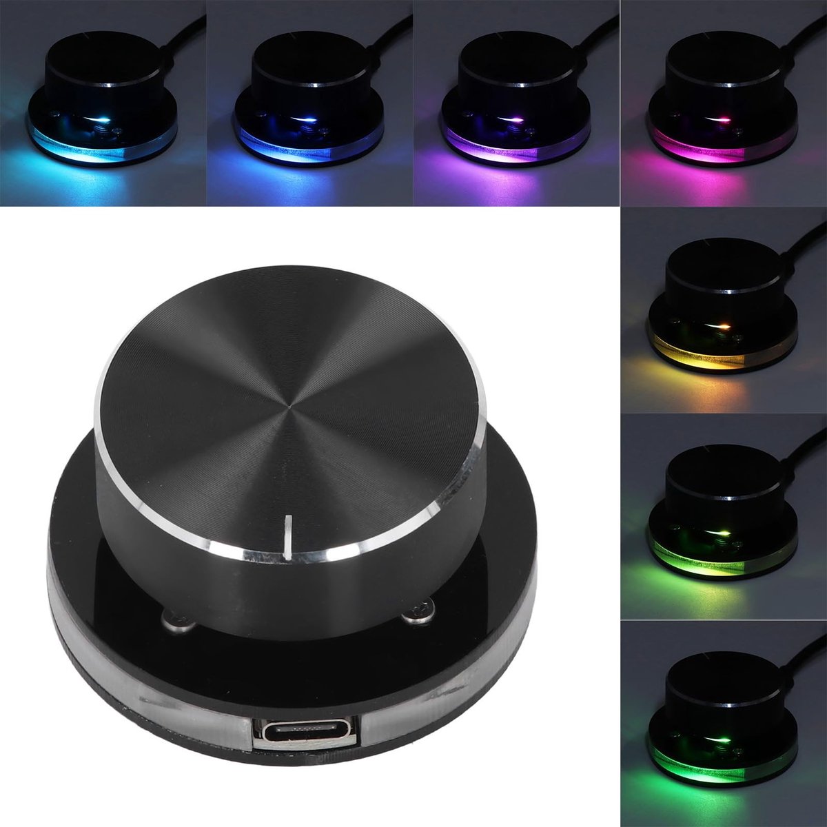 Dailygoods - USB Volumeregeling met RGB-Licht en Mute-functie