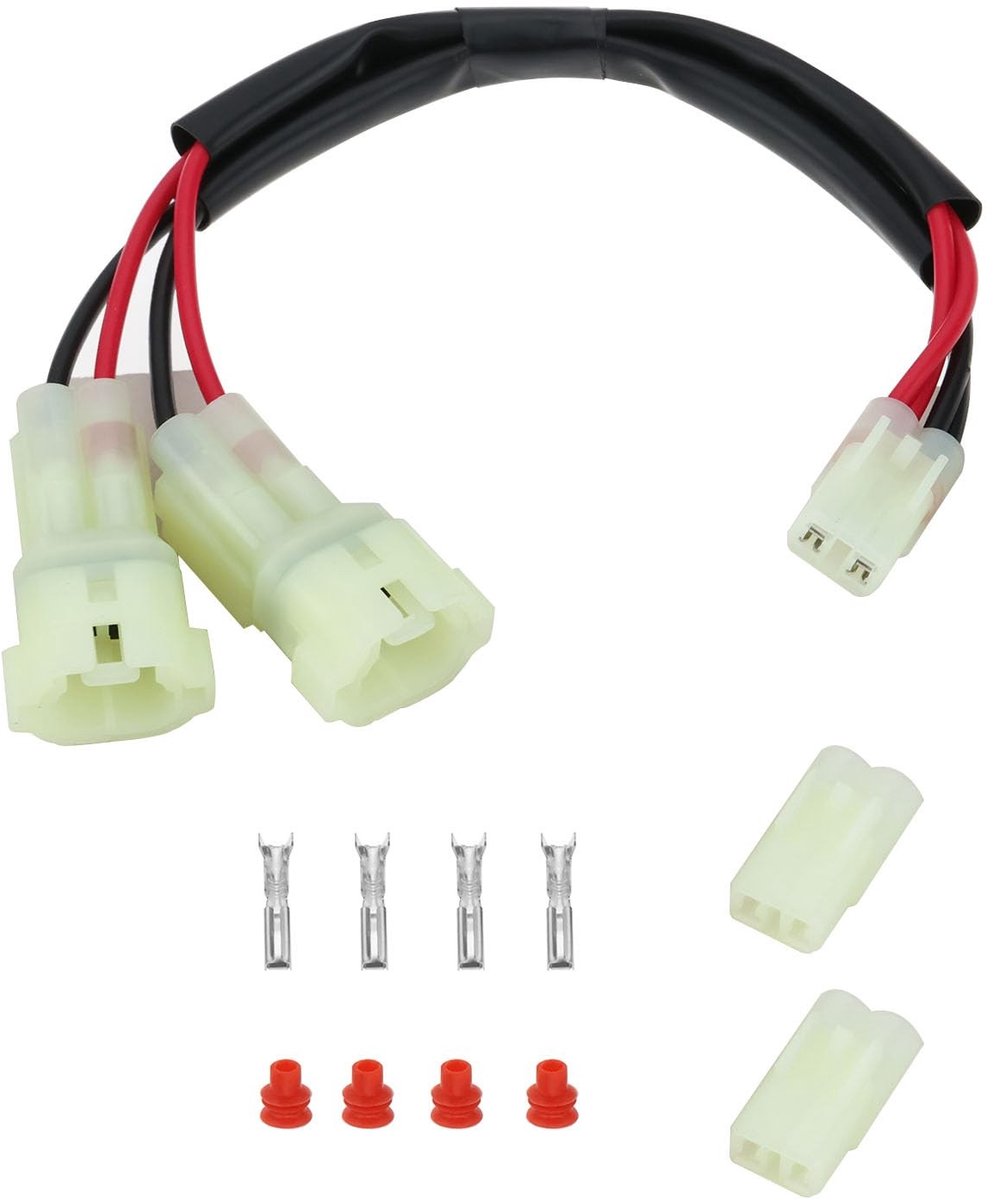 Dailygoods - Motorfiets Twin Power Splitter met Connectoren