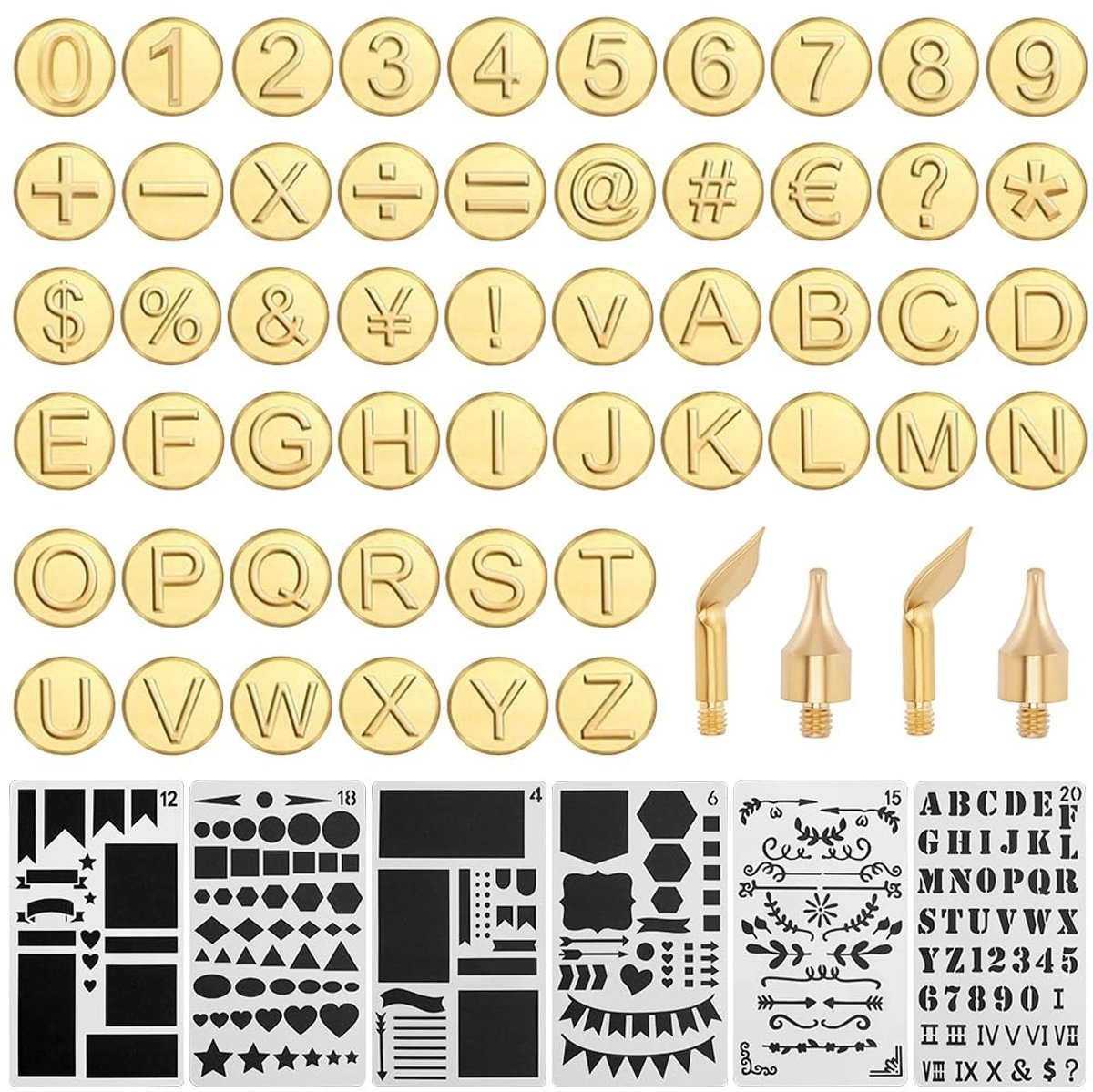 Dailygoods - 56 Stuks Houtverbranding Tips voor Pyrografie en Creatief Handwerk