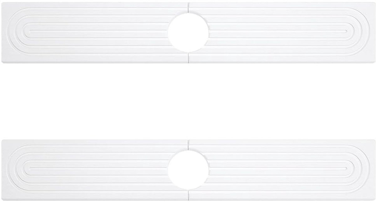 Dailygoods - Set van 2 Witte Diatomiet Sink Protectors voor Keuken en Badkamer