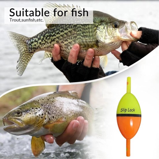Glijdobber Vistuig - Zoetwater Dobbers - Baars Forel Vangen - Eenvoudig te Monteren - 12 cm Lengte - Groot — afbeelding 5