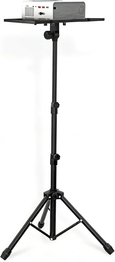 Projector statief verstelbaar 20-40 cm met wieltjes, stabiel beamer standaard voor laptop en projector