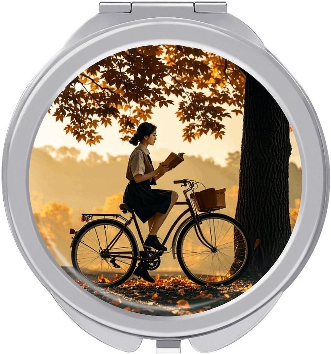 Reizen spiegel - Make-up spiegel - Snel bijwerken - Dubbelzijdig - 2.4 inch diameter - Zilver