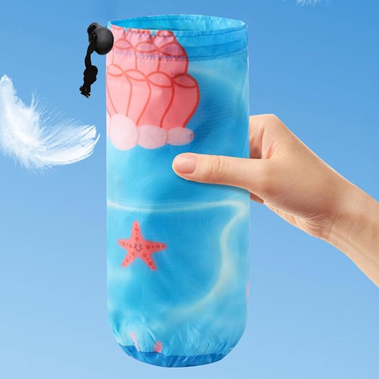 Baby Strandbadje - Watermat Opblaasbaar - Buiten Spelen - Draagbaar 2-in-1 - 140x140cm - Multicolor — afbeelding 5