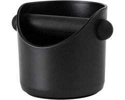 Espresso Emmer - Koffiedik Bak - Koffie Resten Verwerken - Afneembare Klopstang - 10 x 9 x 8 cm - Zwart