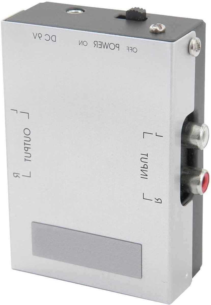 Phono Voorversterker - Audio Versterker - Muziek Luisteren - Metalen Behuizing - 90mm Diep - Zilver