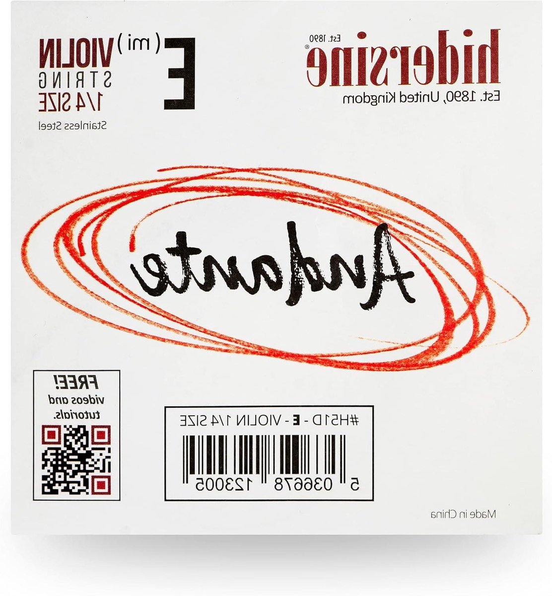 Vioolsnaar E - Stalen Kern - Muziek Maken - Goede Toon - 1/4 Grootte - Metaal