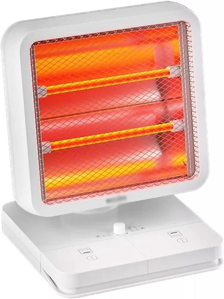 Ventilatorkachel - Kleine kachel - Bureau verwarmen - Zwenkfunctie - 600 Watt - Wit