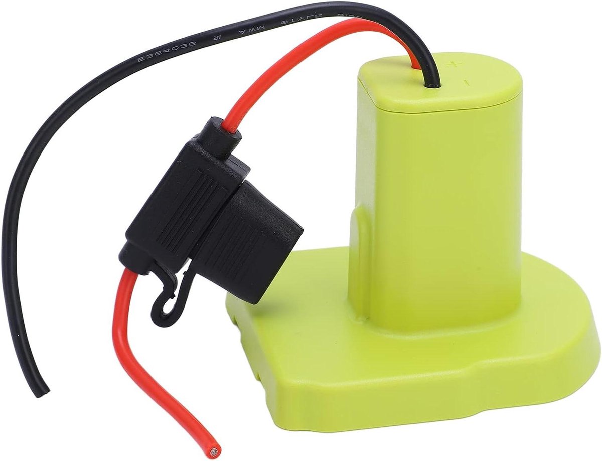 Batterijadapter - Stroomomvormer - Robot Speelgoed - Veilige Zekering - 18V - Zwart
