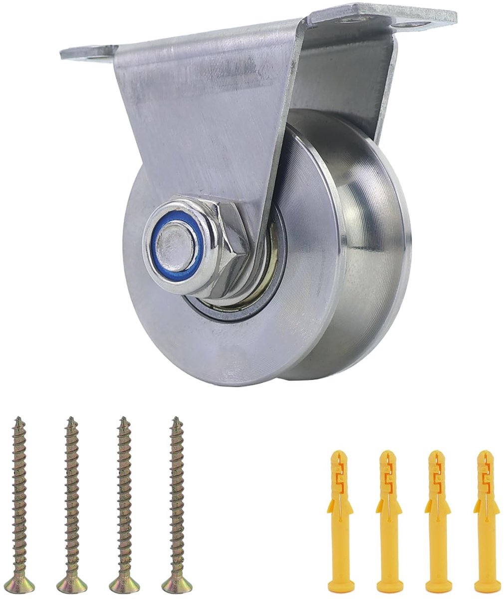 Dailygoods - Roestvrijstalen Katrol met Schroeven en Expansiebuizen voor Thuis en Outdoor