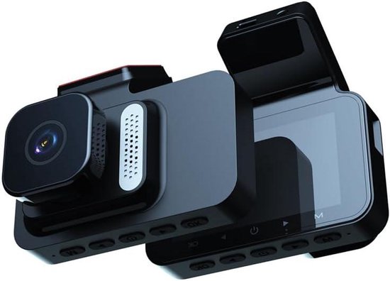 Auto Dash Cam - Dubbele Lens Recorder - Veilige Rit - Draadloze Connectiviteit - 3 Inch Scherm - Zwart