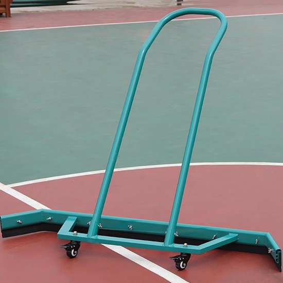 Baanreiniger - Waterwisser Vegen - Sportveld Onderhoud - Lichtgewicht Aluminium Frame - Met Wielen - Groen — afbeelding 4