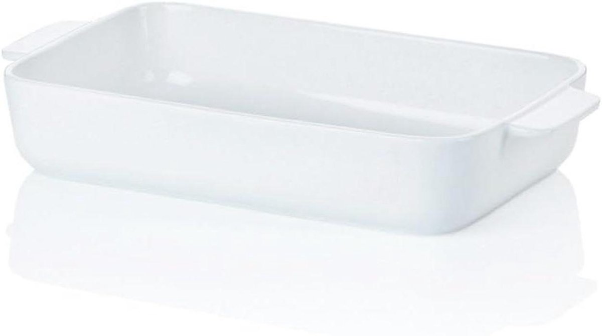 Ovenschaal - Porseleinen schaal - Koken en bakken - Ovenbestendig - 29 cm - Wit
