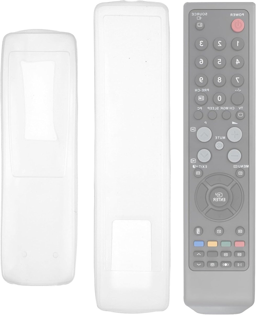3 Stuks Transparante Silicone Afdekking voor TV Afstandsbediening - Bescherming en Grip voor TV Controllers en Settopboxen