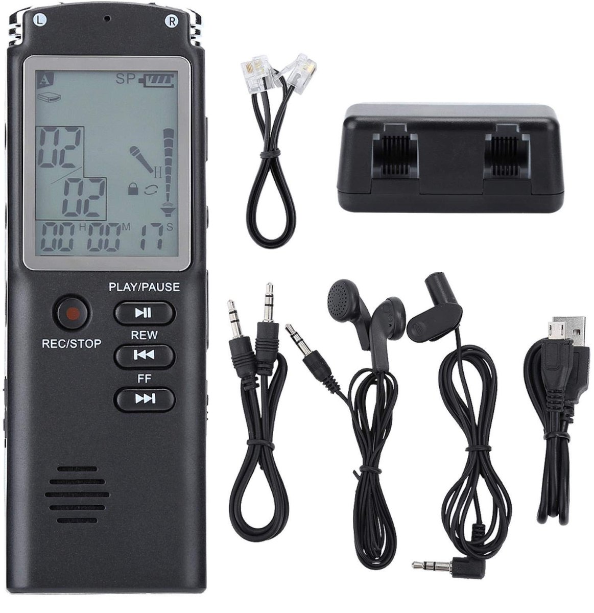 Cosensi - Dailygoods - Digitale Voice Recorder met 16GB Geheugen