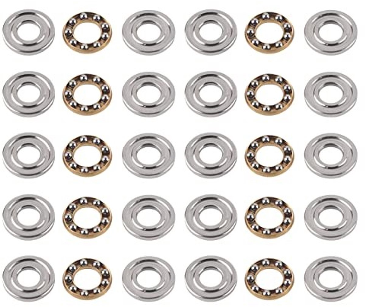 Dailygoody - Thrust Ball Bearings 6x14x5mm Set van 10 - Hoogwaardige