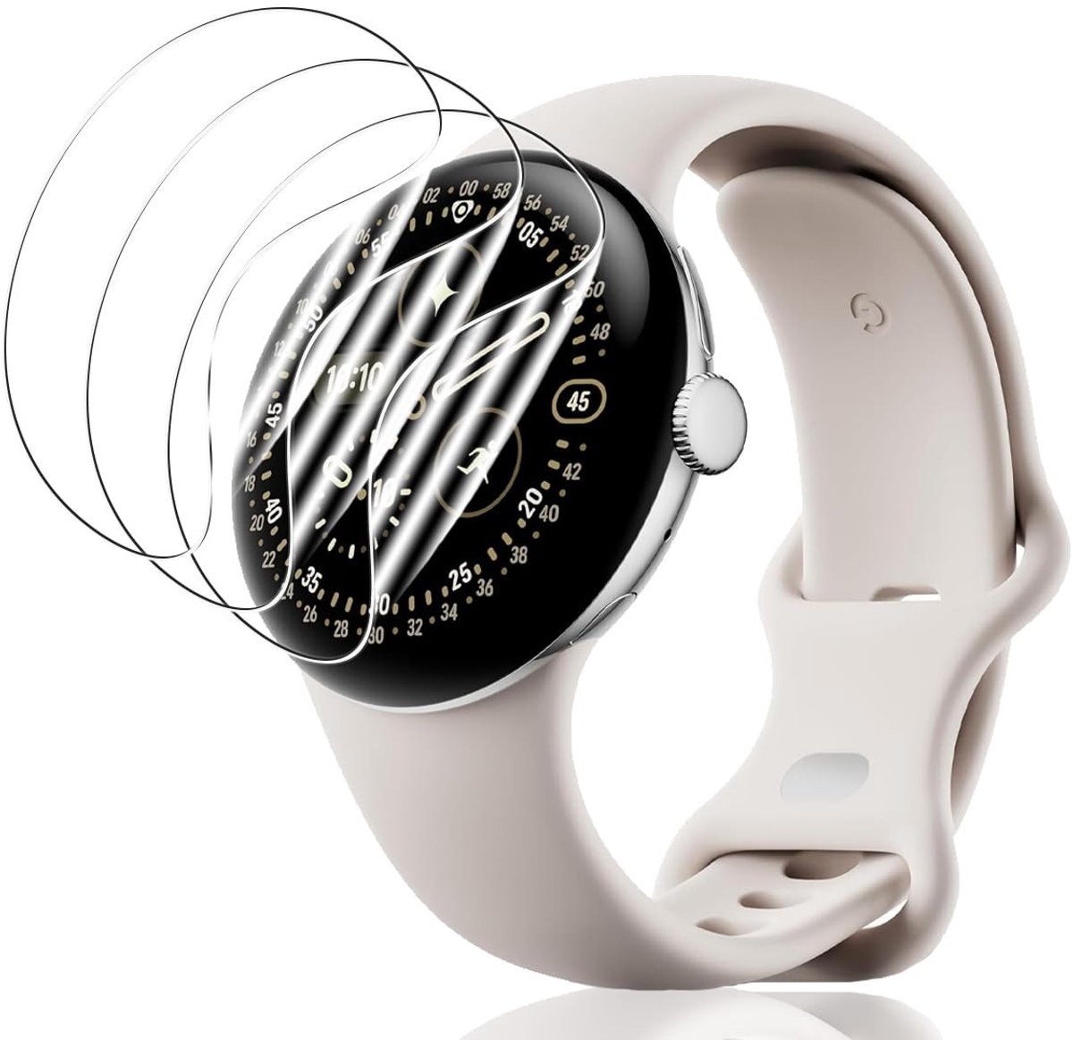 Cosensi - Displaybeschermfolie voor Google Pixel Watch 4, 3 Stuks