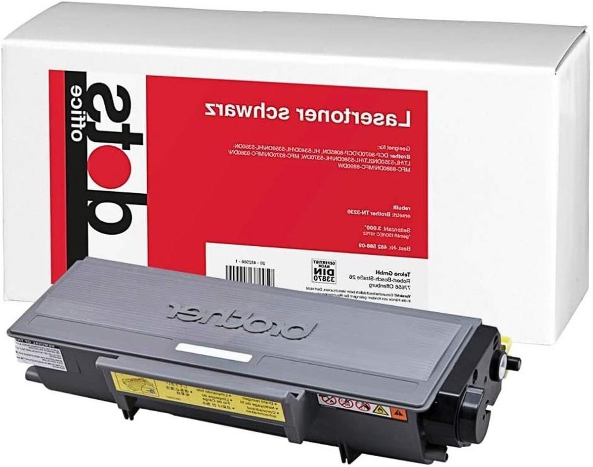 Reservetoner - Zwarte Toner - Documenten Printen - Hoge Capaciteit - 3000 Pagina's - Zwart
