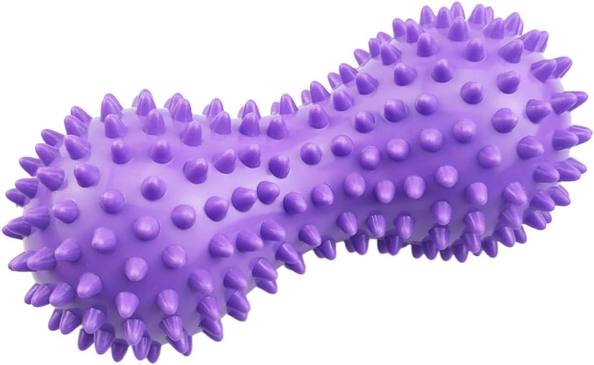 Massagebal - Punt bal - Gerichte spierontspanning - Ergonomisch ontwerp - 16 x 8 x 6 cm - Paars