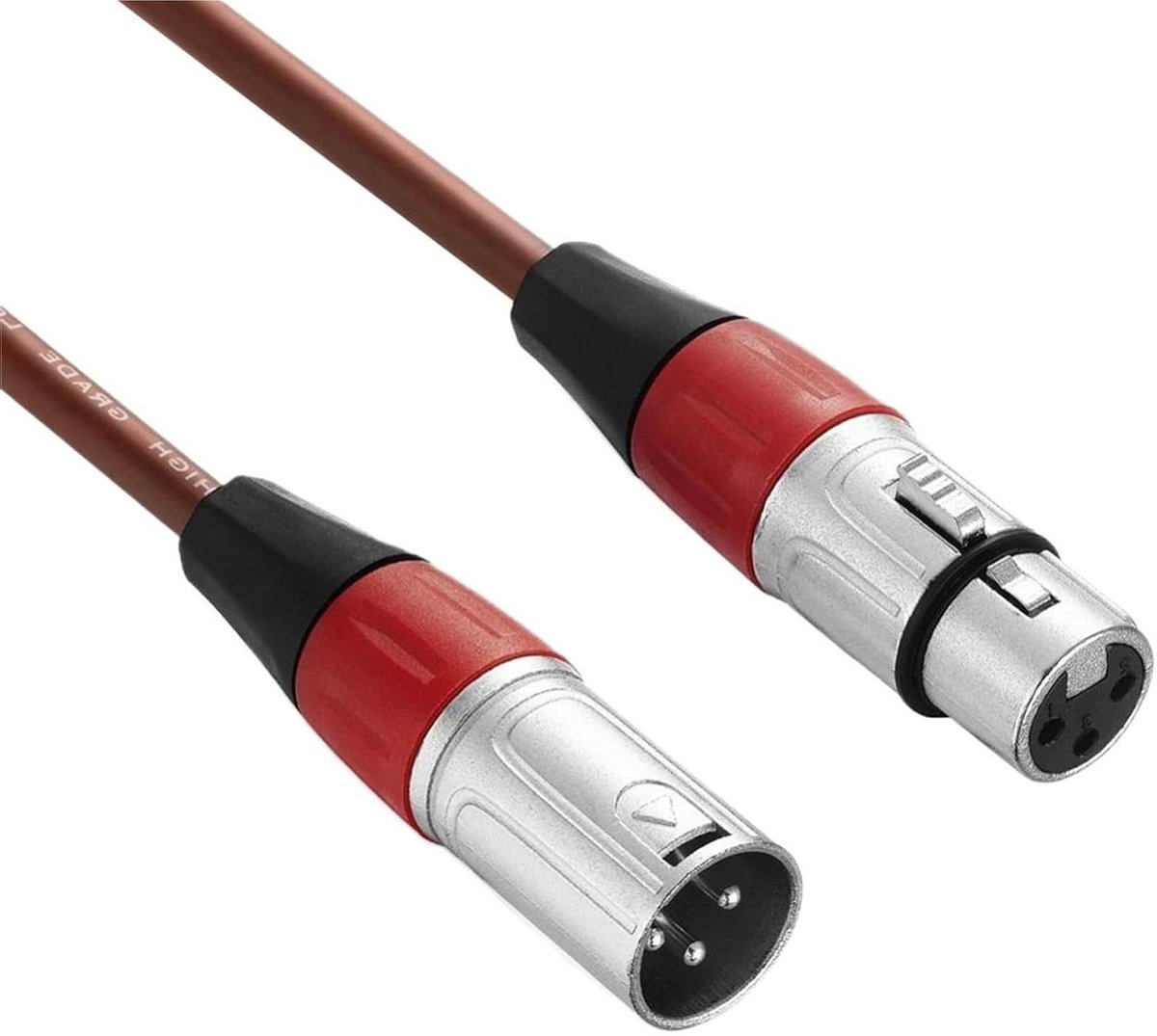 XLR Kabel - Verlengkabel Audio - Muziek Opnemen - Afgeschermd Ontwerp - 20 Meter - Zwart