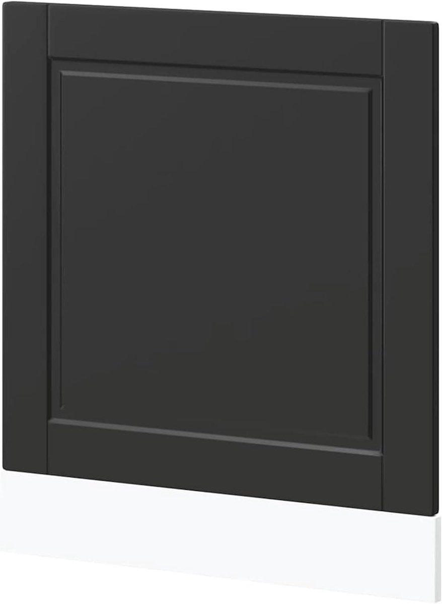 Afwasmachine paneel - Keukenmeubel - Vaatwasser beschermen - Onderhoudsvriendelijk en hygiënisch - 60 x 15 x 67 cm - Zwart