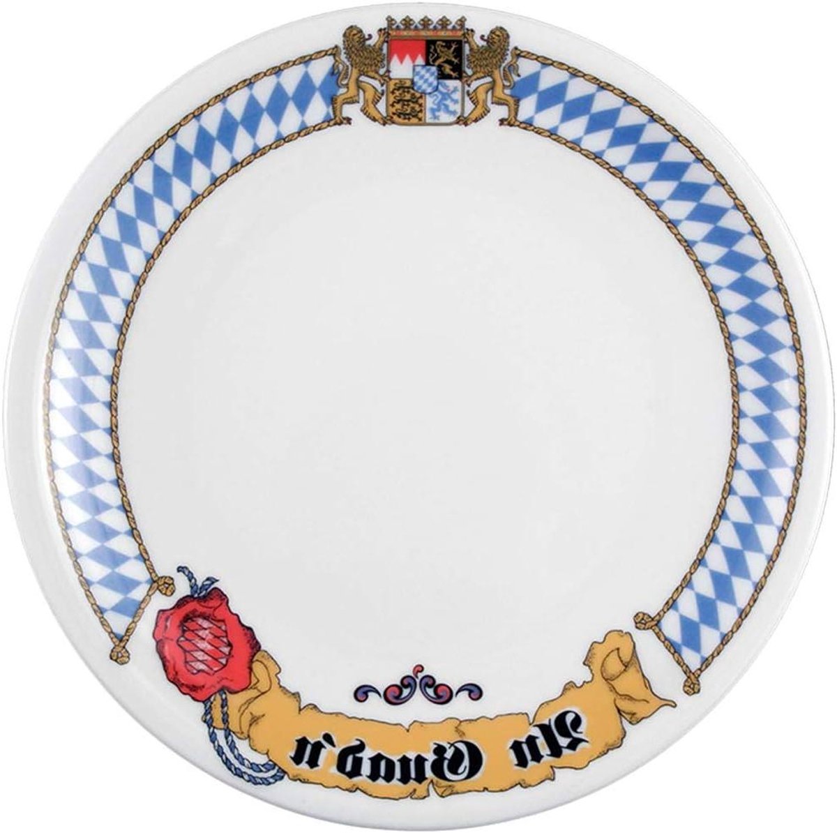 Ontbijtbord 19cm - Borden Set - Dagelijks Gebruik - Vaatwasser Magnetron Ovenbestendig - 19cm Diameter - Blauw Wit Geel Rood