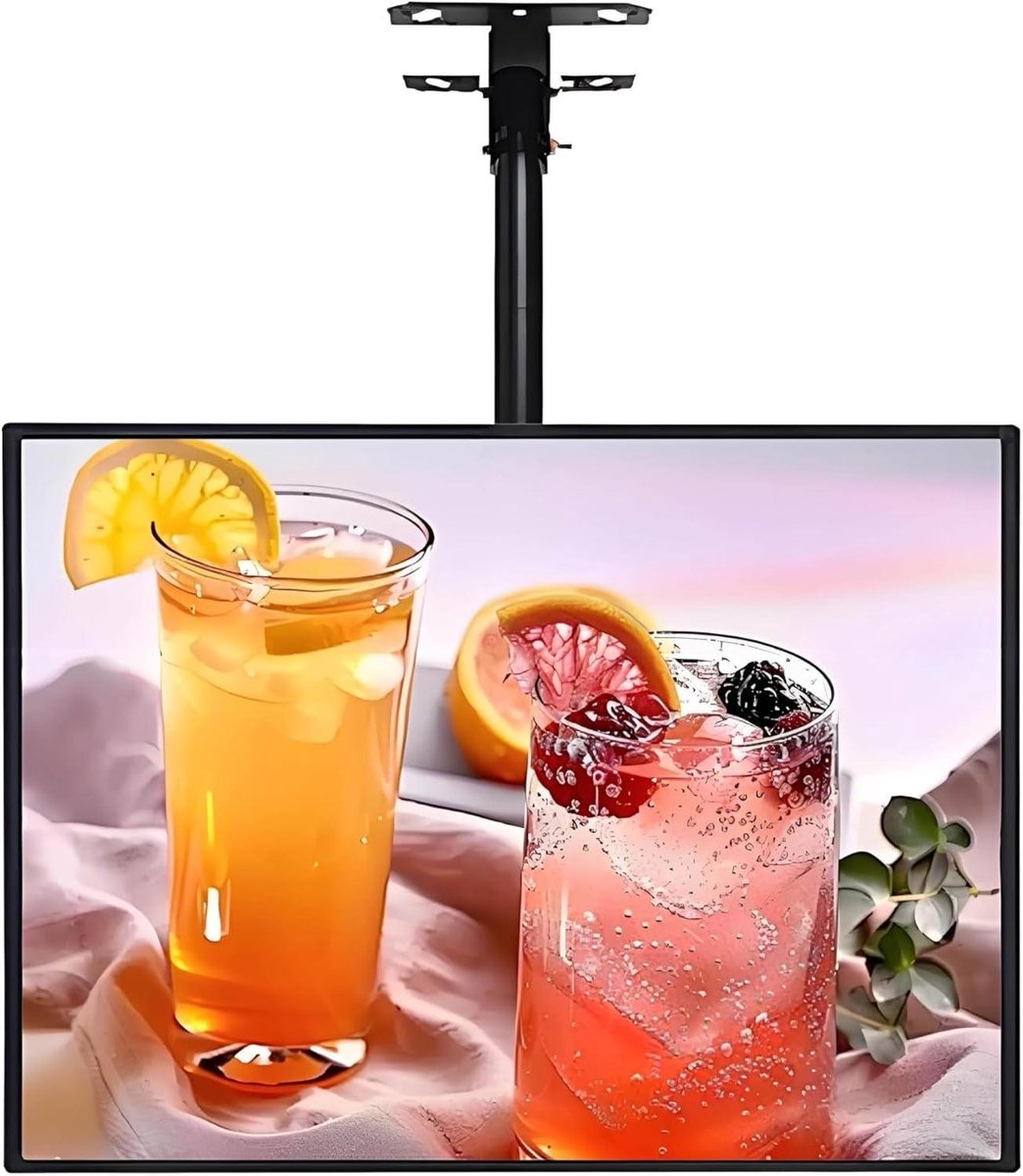 Digitaal Menu Bord - Verlicht Display - Menu Tonen - Snel Wisselen - 30x40cm - Zwart