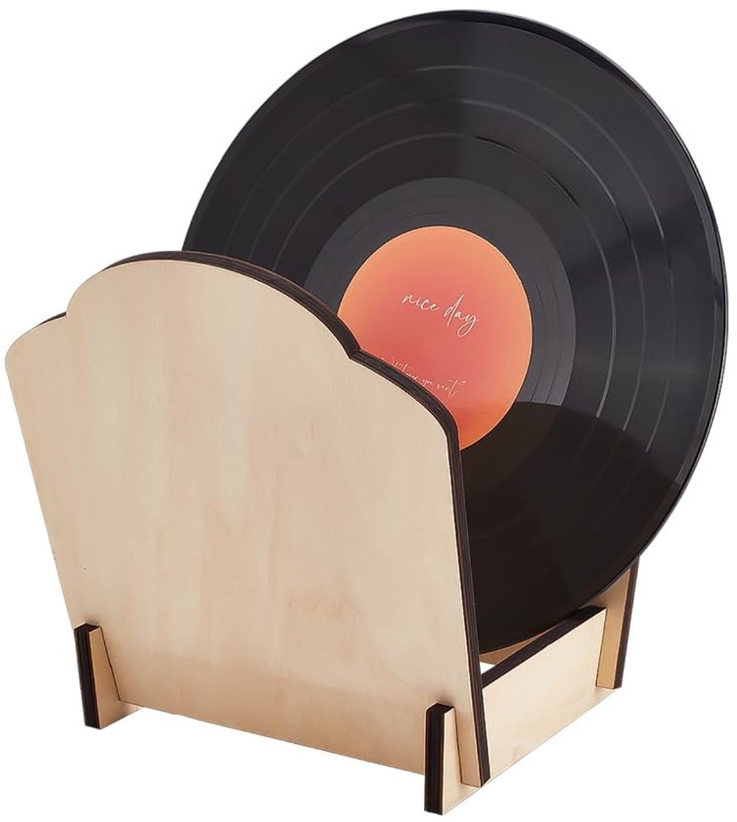 Dailygoods - Opbergstandaard voor Vinylplaten met Antislip Groeven