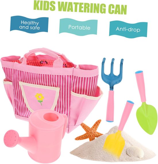 Kinder Tuingereedschap Set - Tuin speelgoed - Buiten spelen - Inclusief opbergtas - 31x17.5x12 cm - Multicolor van Kinder — afbeelding 5